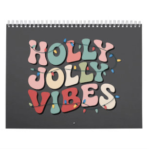 Calendrier Cadeau de Noël Holly Jolly Famille Vacances Xmas