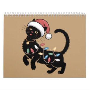 Calendrier Cadeau de Noël pour maman amateur de chat noir mig