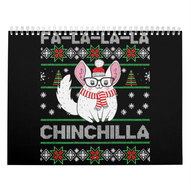 Calendrier Cadeau moche de Noël Chinchilla pour Chinchilla Lo (Protection)