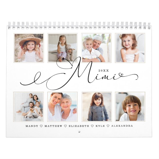 Calendrier Cadeau pour Mimi| Photos de la famille des petits- (Protection)