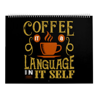 Calendrier café c'est une langue en soi