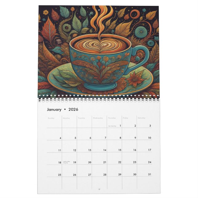 Calendrier Café Colorado Espresso Chai Tea Café (Jan 2026)