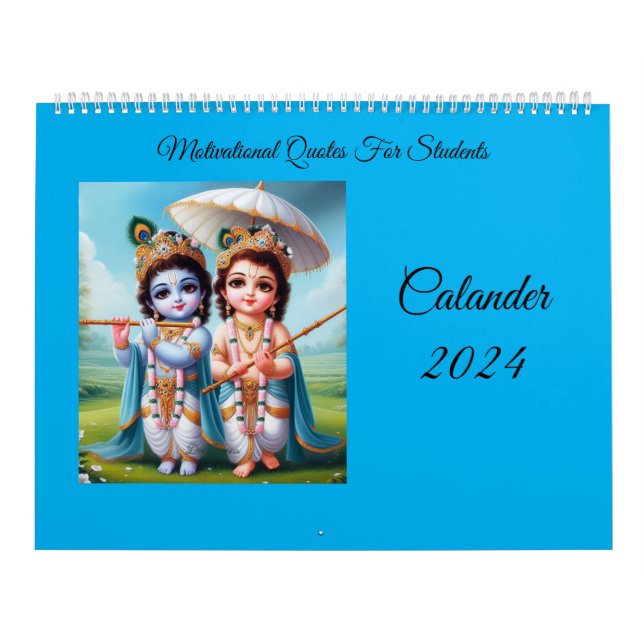 Calendrier Calander 2024 Citations de Bhagawad Gita (Protection)