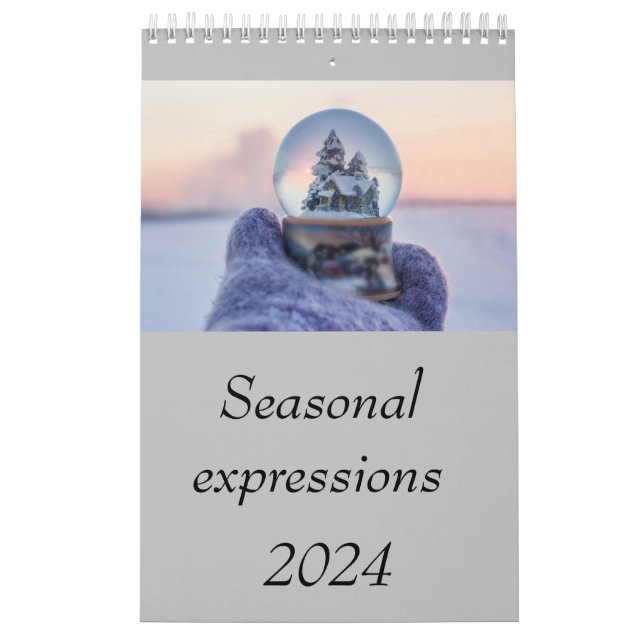 Calendrier Calendar2024 Expressions saisonnières (Protection)