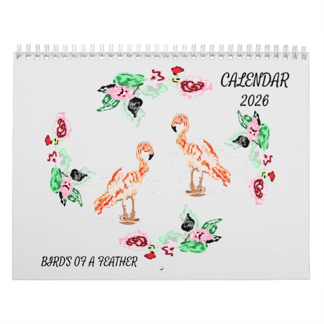 Calendrier Calendar  2026 Tropical & Every Day  Birds (Protection)