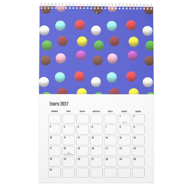 Calendrier Calendario 2025 (Jan 2027)