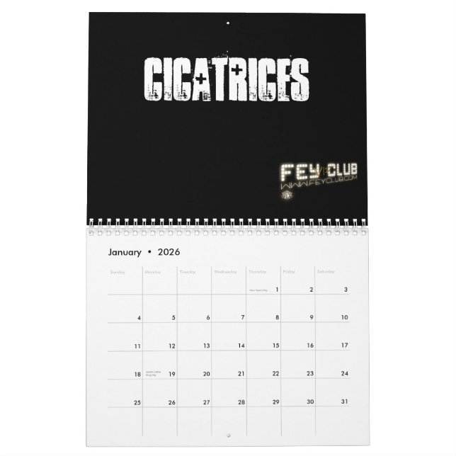 Calendrier Calendario Oficial FeyClub VIP (Jan 2026)