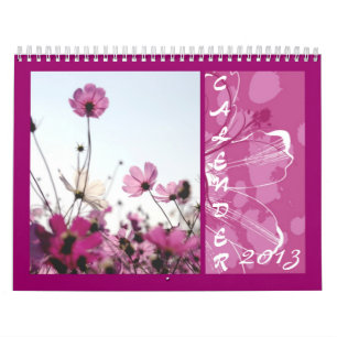 Calendrier Calender 2013 belles fleurs roses