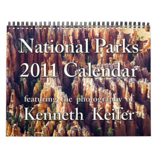 Calendrier - calendrier de 2011 parcs nationaux