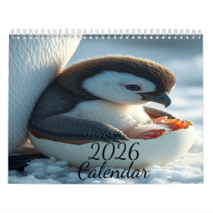 Calendrier “Calendrier Pingouin 2026 – Art de Bébé Pingouin”