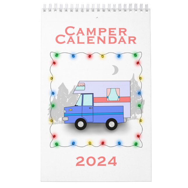 Calendrier Camper - Calendrier de petite page simp (Protection)