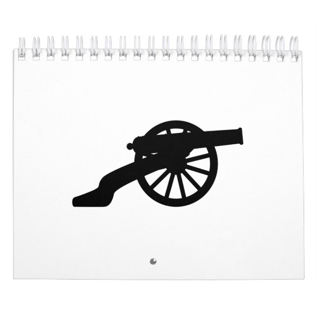 Calendrier Cannon Silhouette de la guerre civile américaine (Protection)
