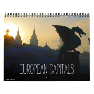 Calendrier capitales européennes 2025 (avec emplacements)