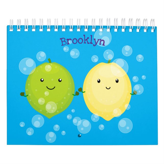 Calendrier Caricature à base de fruits, légumes et plantes (Protection)