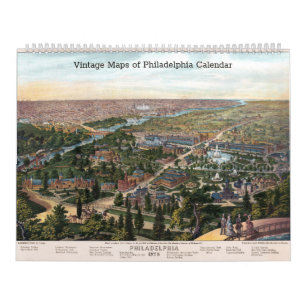 Calendrier Cartes vintages de Philadelphie