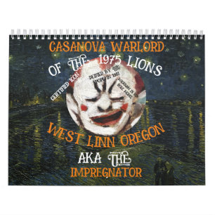 CALENDRIER CASANOVA WARLORD MORES WEST LINN OREGON OU