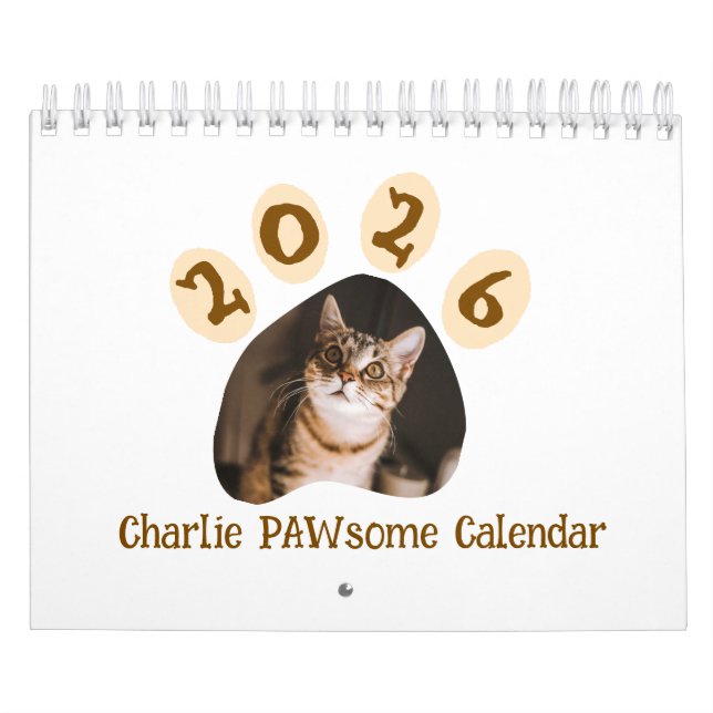 Calendrier Cat Photos Make Your PAWsome Personalized Calendar (Protection)