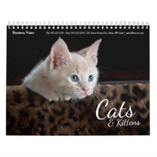 Calendrier Cats Business Company Corporate Wall Calendar 2022