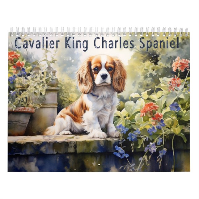 Calendrier Cavalier King Charles Spaniel Calendrier, chaque a (Protection)