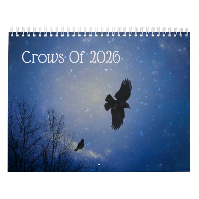 Calendrier Celestial Crows 2026 Calendar (Protection)