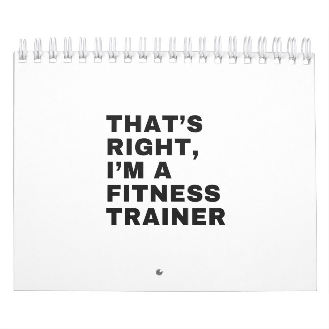 CALENDRIER C'EST BIEN, JE SUIS UN FORMATEUR DE FITNESS (Protection)