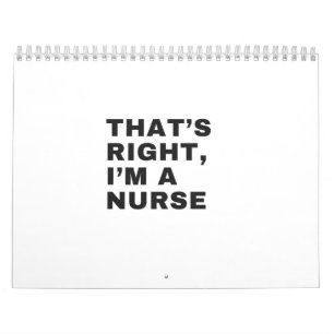 CALENDRIER C'EST BIEN JE SUIS UNE INFIRMIÈRE