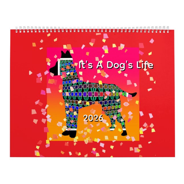 Calendrier C'est un plaisir pour la vie d'un chien (Protection)
