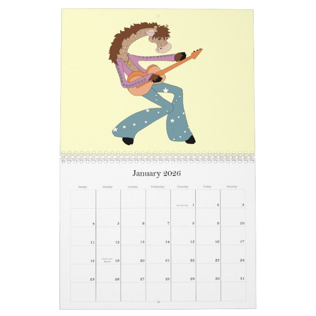 Calendrier C'est un zoo ! En grande partie girafes… (Jan 2026)