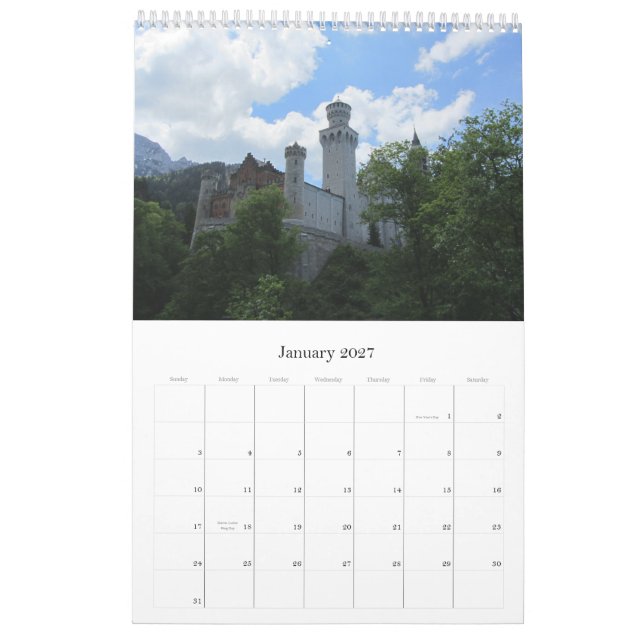 Calendrier Châteaux d'Allemagne 2013 (Jan 2027)