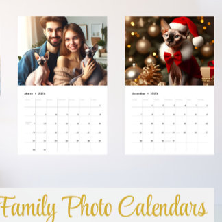 Calendrier Chatons Sphynx Photo de famille d'animaux de compa