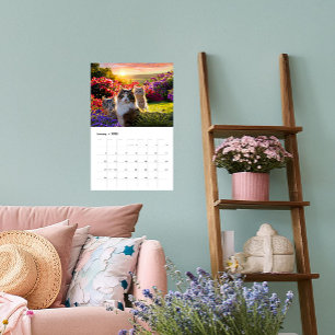 Calendrier Chats dans le Jardin