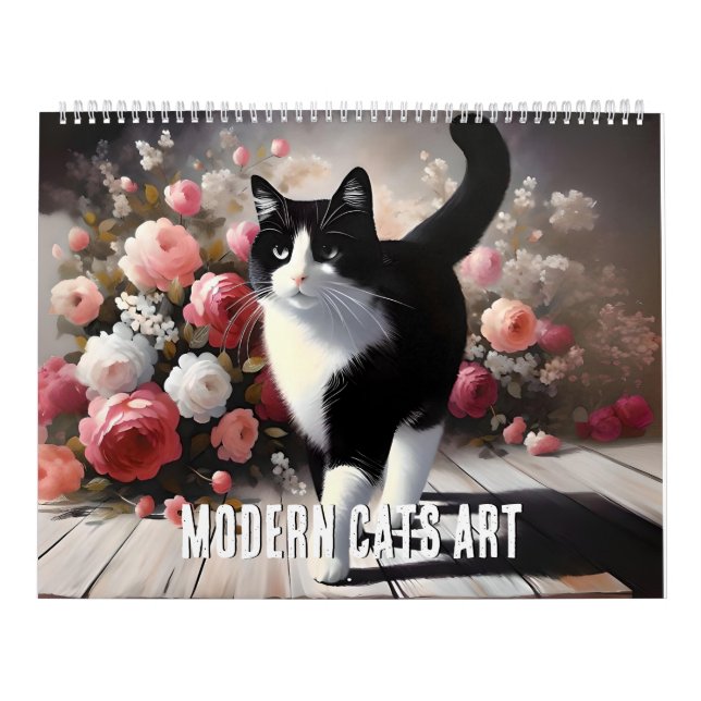 Calendrier Chats modernes en art (Protection)