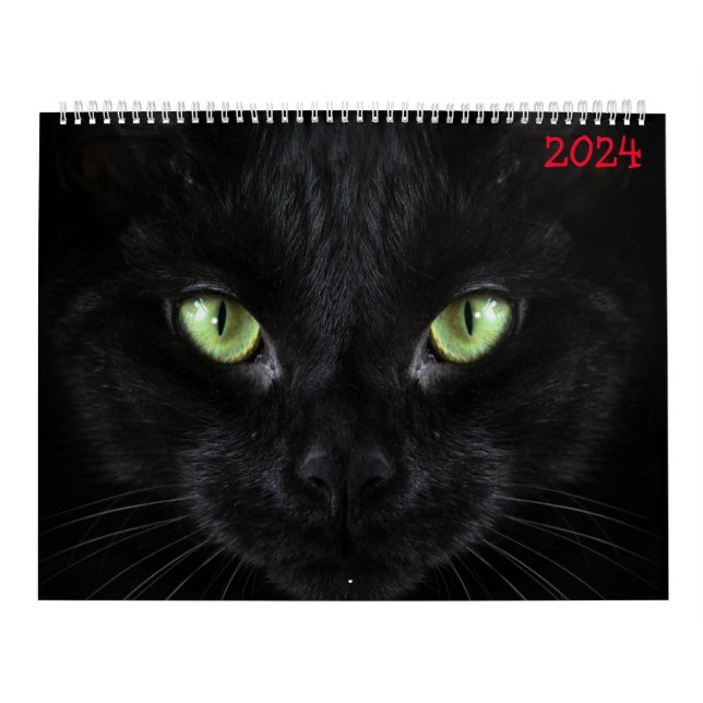 Calendrier chats noirs mignons (Protection)