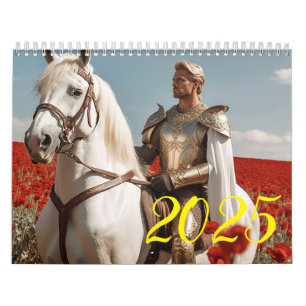 Calendrier Chevalier et cheval. 2025