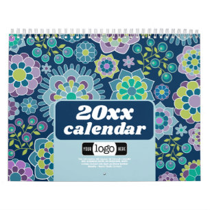 Calendrier Chic Girly Motifs - Logo d'entreprise Cadeau