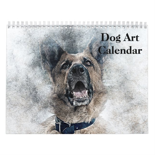 Calendrier Chien Art 2025 (Protection)