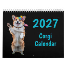Calendrier Chien Corgi 2027