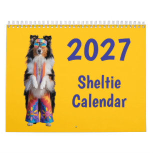 Calendrier Chien Sheltie 2027
