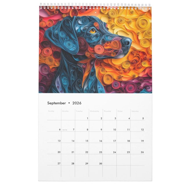 Calendrier Chiens (Sep 2026)