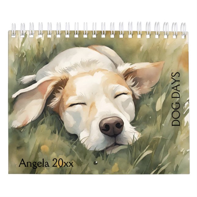 Calendrier Chiens, Chiens qui dorment (Protection)