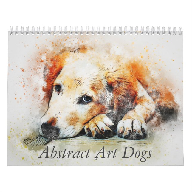 Calendrier Chiens d'art abstrait (Protection)