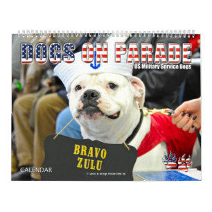 Calendrier CHIENS SUR PARADE - Chiens du service militaire am