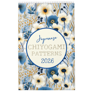 Calendrier Chiyogami Motif japonais 2026