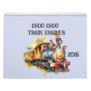 Calendrier Cho Choo Train Engines pour enfants