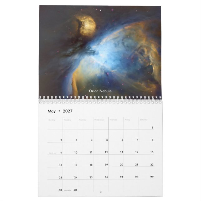 Calendrier Ciels nocturnes (Mai 2027)