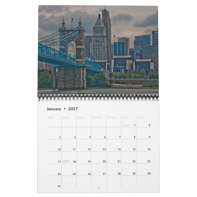 Calendrier Cincinnati 2015 (Jan 2027)