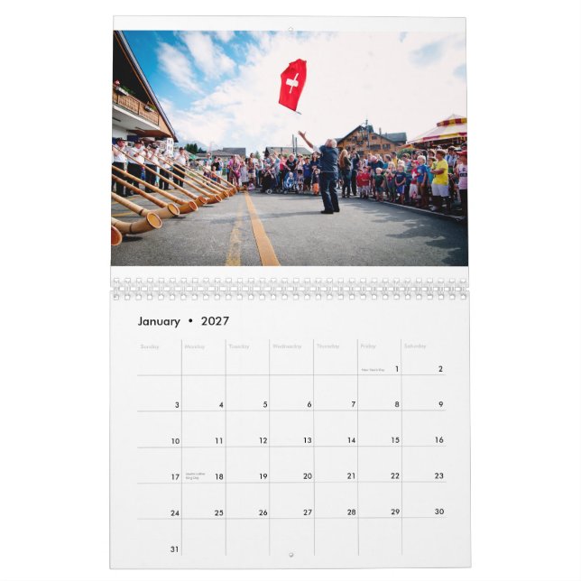 Calendrier Cinq continents par Patrick Niddrie (Jan 2027)