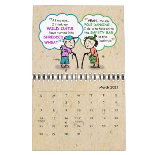 Calendrier Citations de 2021 pour la retraite des aînés Funny