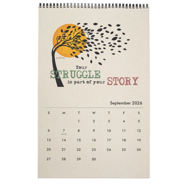 Calendrier Citations de récupération, slogans inspirés, 12 (Sep 2026)