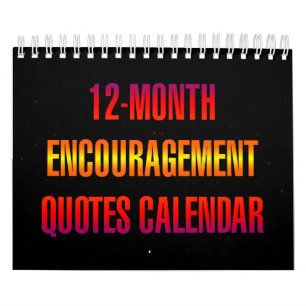 Calendrier Citations d'encouragement de 12 mois